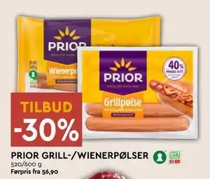 Coop Mega PRIOR GRILL-/WIENERPØLSER tilbud
