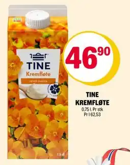 Coop Extra TINE KREMFLØTE tilbud