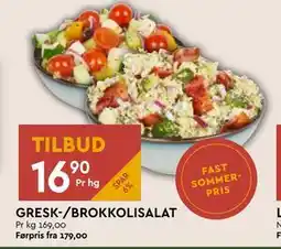 Coop Mega GRESK-/BROKKOLISALAT tilbud