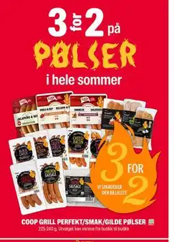 Coop Extra COOP GRILL PERFEKT/ SMAK/GILDE PØLSER tilbud