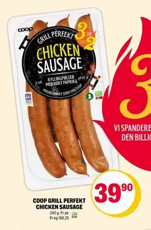 Coop Extra COOP GRILL PERFEKT CHICKEN SAUSAGE tilbud
