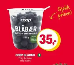 Coop Extra COOP BLÅBÆR tilbud
