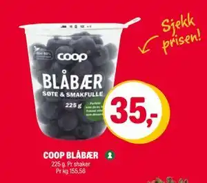 Coop Extra COOP BLÅBÆR tilbud