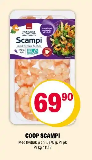 Coop Extra COOP SCAMPI tilbud