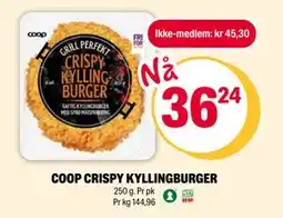 Coop Extra COOP CRISPY KYLLINGBURGER tilbud