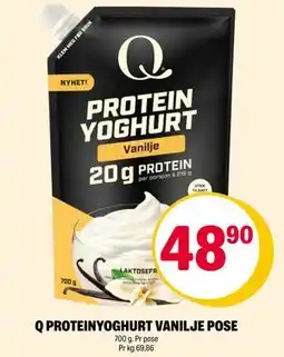 Coop Extra Q PROTEINYOGHURT VANILJE POSE tilbud