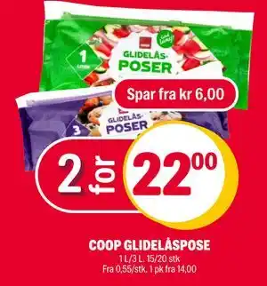 Coop Extra COOP GLIDELÅSPOSE tilbud