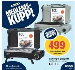 Coop Extra Grab’n’grill gassgrill II tilbud