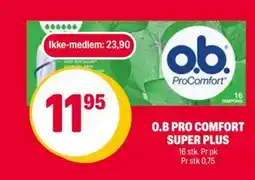 Coop Extra O.B PRO COMFORT SUPER PLUS tilbud