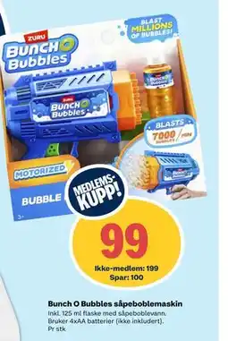 Coop Extra Bunch O Bubbles såpeboblemaskin tilbud
