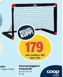 Coop Extra Sammenleggbart Fotballmål tilbud