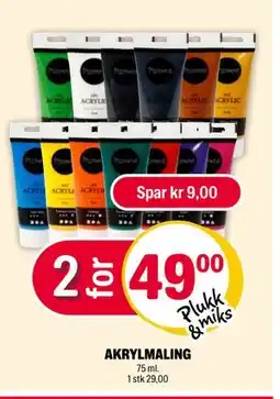 Coop Extra AKRYLMALING tilbud
