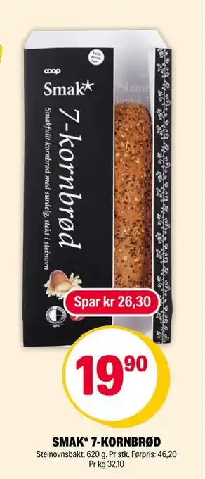 Coop Extra SMAK* 7-KORNBRØD tilbud