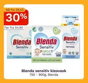 Oda Blenda sensitiv klesvask tilbud