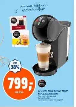 Coop Obs NESCAFÉ DOLCE GUSTO GENIOS KAPSELMASKIN PAKKE tilbud