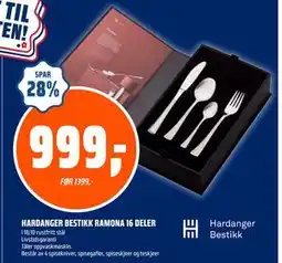 Coop Obs HARDANGER BESTIKK RAMONA 16 DELER tilbud