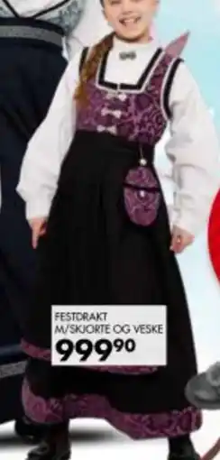 Sparkjøp Festdrakt m/skjorte og veske tilbud
