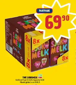 Coop Prix TINE sjokomelk tilbud