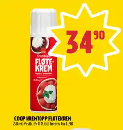 Coop Prix COOP kremtopp fløtekrem tilbud