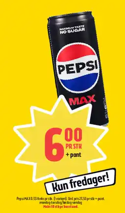 Coop Prix PEPSI max tilbud