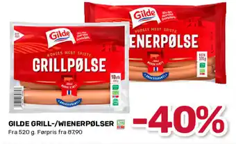 Matkroken GILDE grill-/wienerpølser tilbud