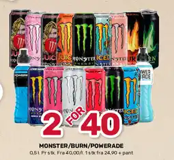 Matkroken MONSTER/BURN/POWERADE tilbud