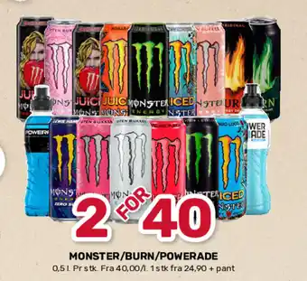 Matkroken MONSTER/BURN/POWERADE tilbud