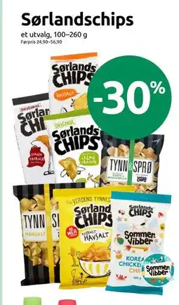 Joker Sørlandschips tilbud