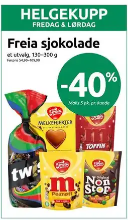 Joker Freia sjokolade tilbud