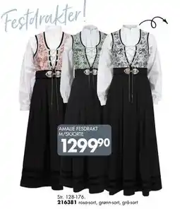 Sparkjøp AMALIE FESDRAKT M/SKJORTE tilbud