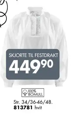 Sparkjøp SKJORTE TIL FESTDRAKT tilbud