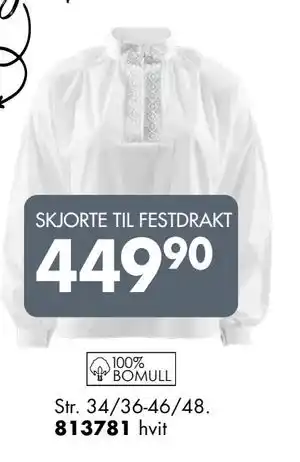 Sparkjøp SKJORTE TIL FESTDRAKT tilbud