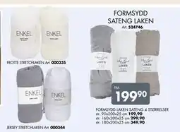 Sparkjøp FORMSYDD LAKEN SATENG 4 STØRRELSER tilbud