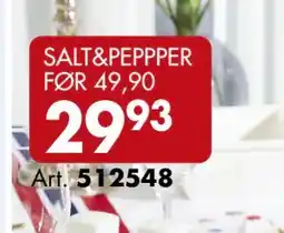 Sparkjøp SALT&PEPPPER tilbud