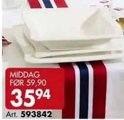 Sparkjøp MIDDAG tilbud