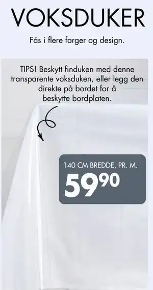 Sparkjøp VOKSDUKER tilbud