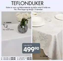 Sparkjøp TEFLONDUKER tilbud
