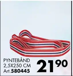 Sparkjøp PYNTEBÅND 2,5X250 CM Art tilbud