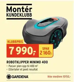 Montér ROBOTKLIPPER MINIMO 400 tilbud