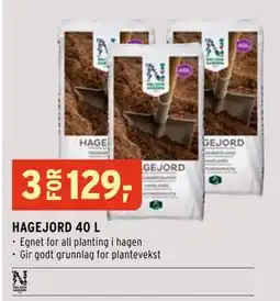 Montér HAGEJORD 40 L tilbud