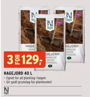 Montér HAGEJORD 40 L tilbud