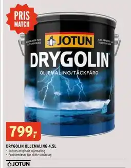 Montér DRYGOLIN OLJEMALING 4,5L tilbud