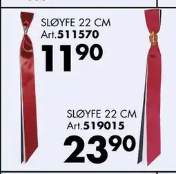Sparkjøp SLØYFE 22 CM Art tilbud