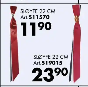 Sparkjøp SLØYFE 22 CM Art tilbud