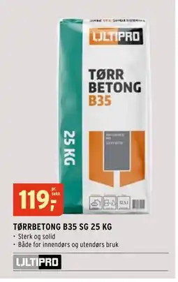 Montér TØRRBETONG B35 SG 25 KG tilbud