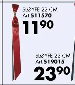 Sparkjøp SLØYFE 22 CM Art tilbud