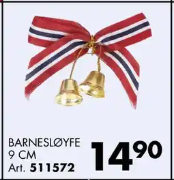 Sparkjøp BARNESLØYFE 9 CM Art tilbud