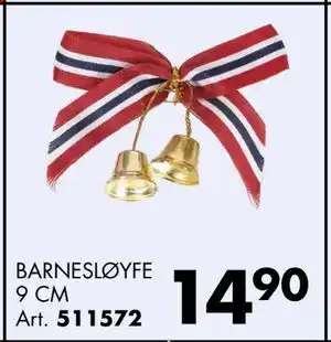 Sparkjøp BARNESLØYFE 9 CM Art tilbud