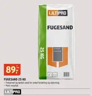 Montér FUGESAND 25 KG tilbud