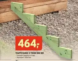 Montér TRAPPEVANGE 5-TRINN 880 MM tilbud